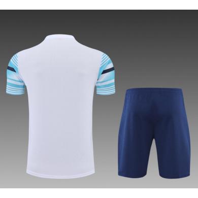 Camiseta 22/23 Manchester City Conmemorativa Blanca Azul